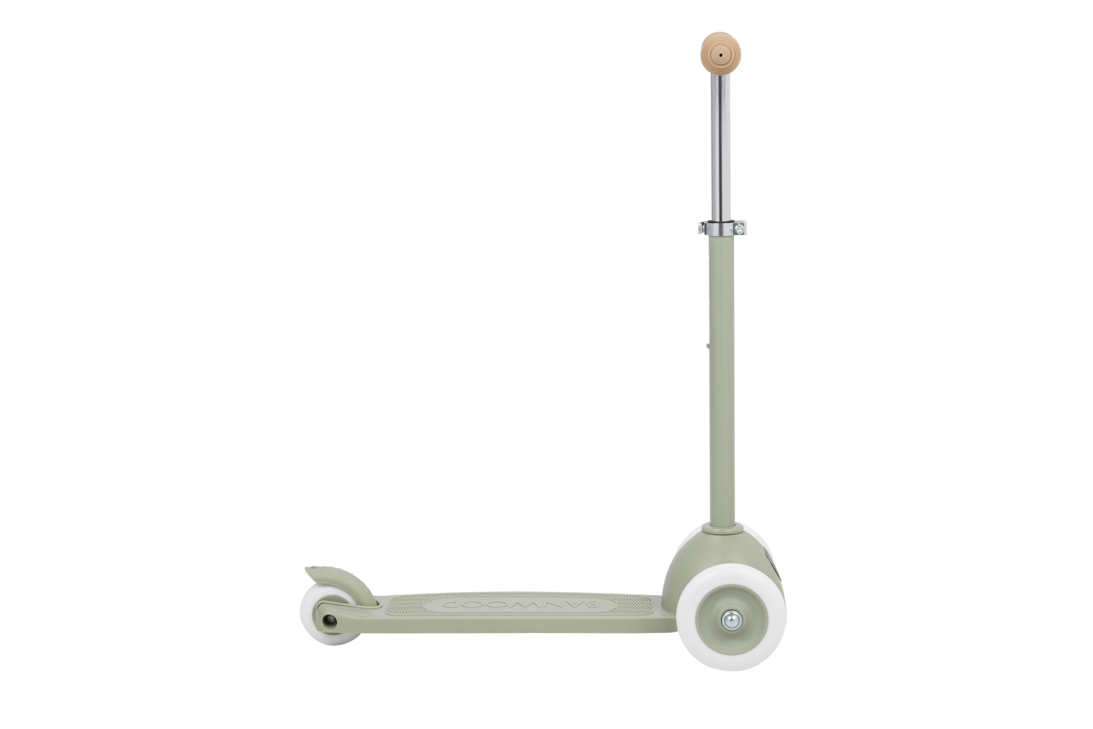 Banwood Eco Scooter Olive — wheels close-up