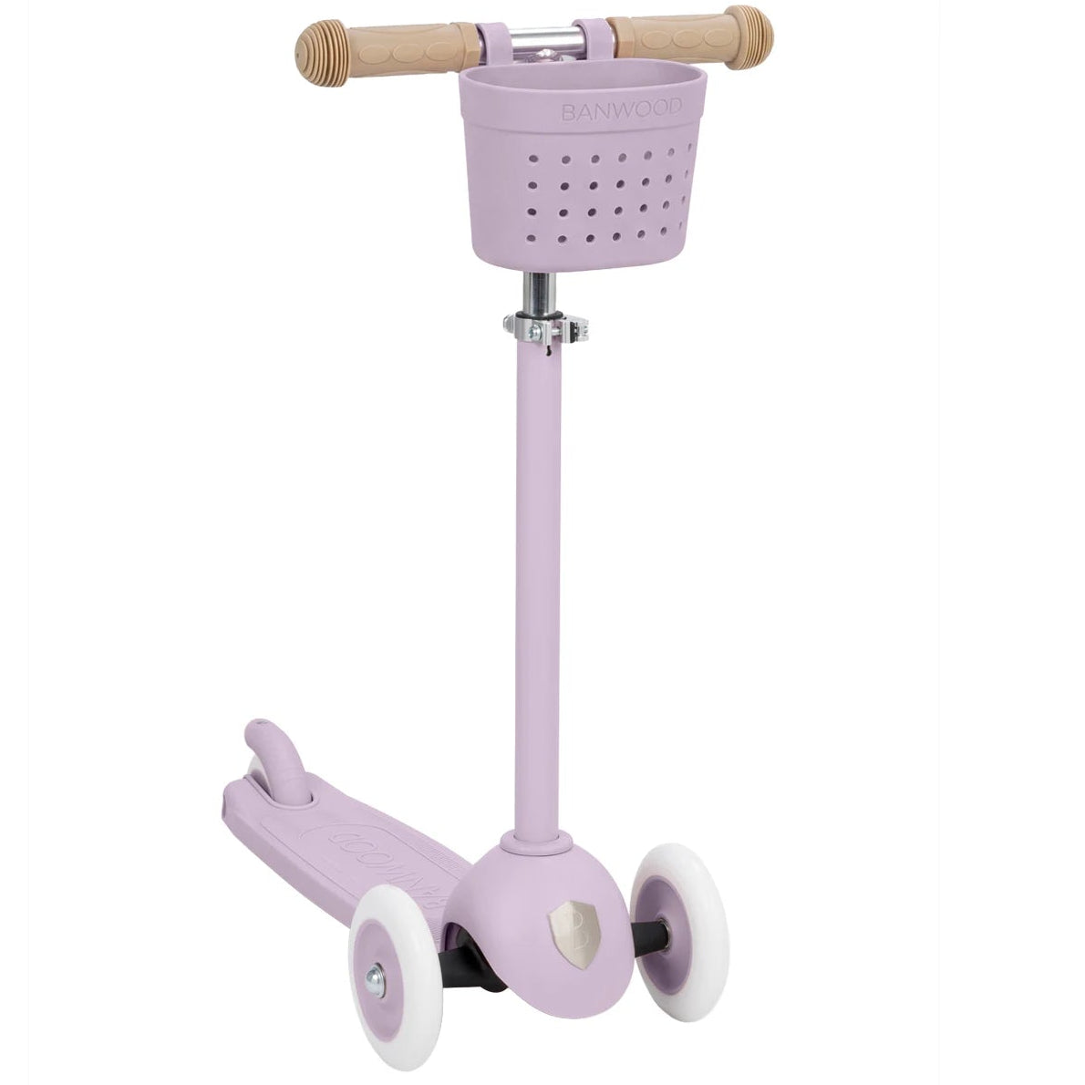 Banwood Eco Kids Scooter in Lavender — front view