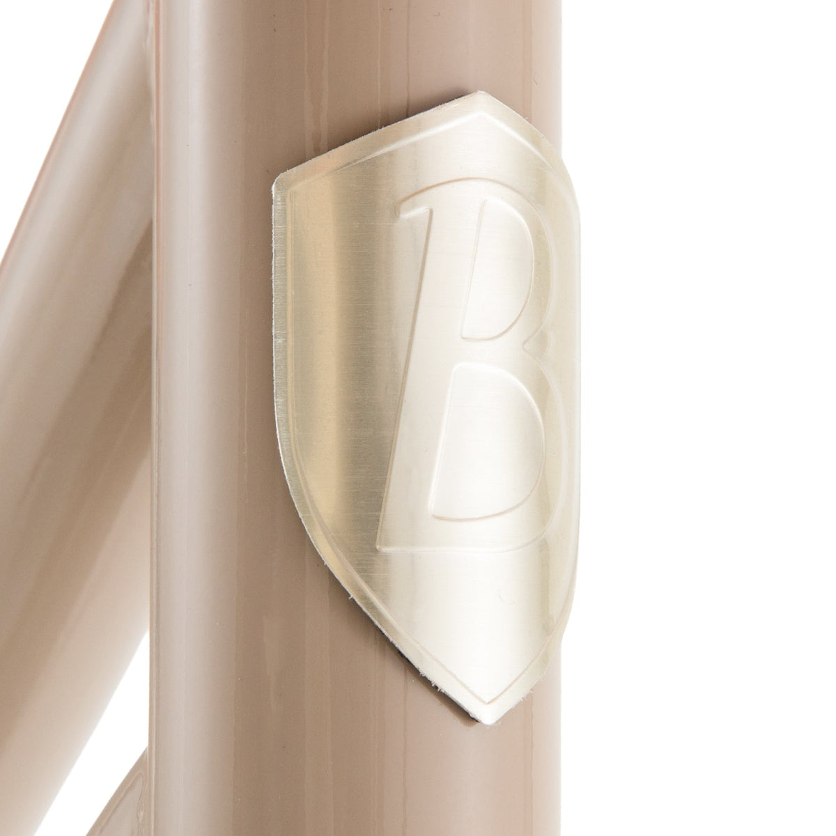 Banwood Balance Bike Cream — frame and fork detail