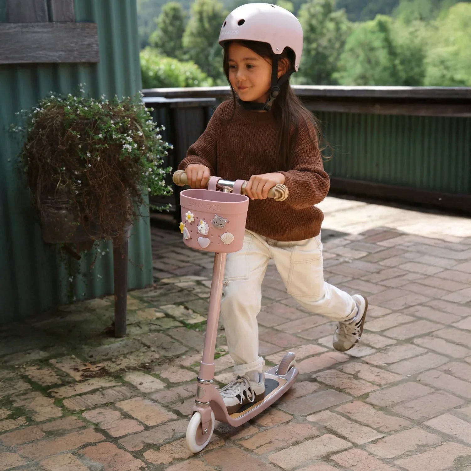 Pin & Ride Basket Banwood - Dustyrose