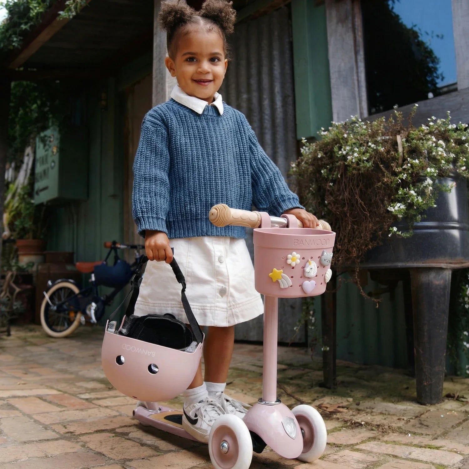 Pin & Ride Basket Banwood - Dustyrose