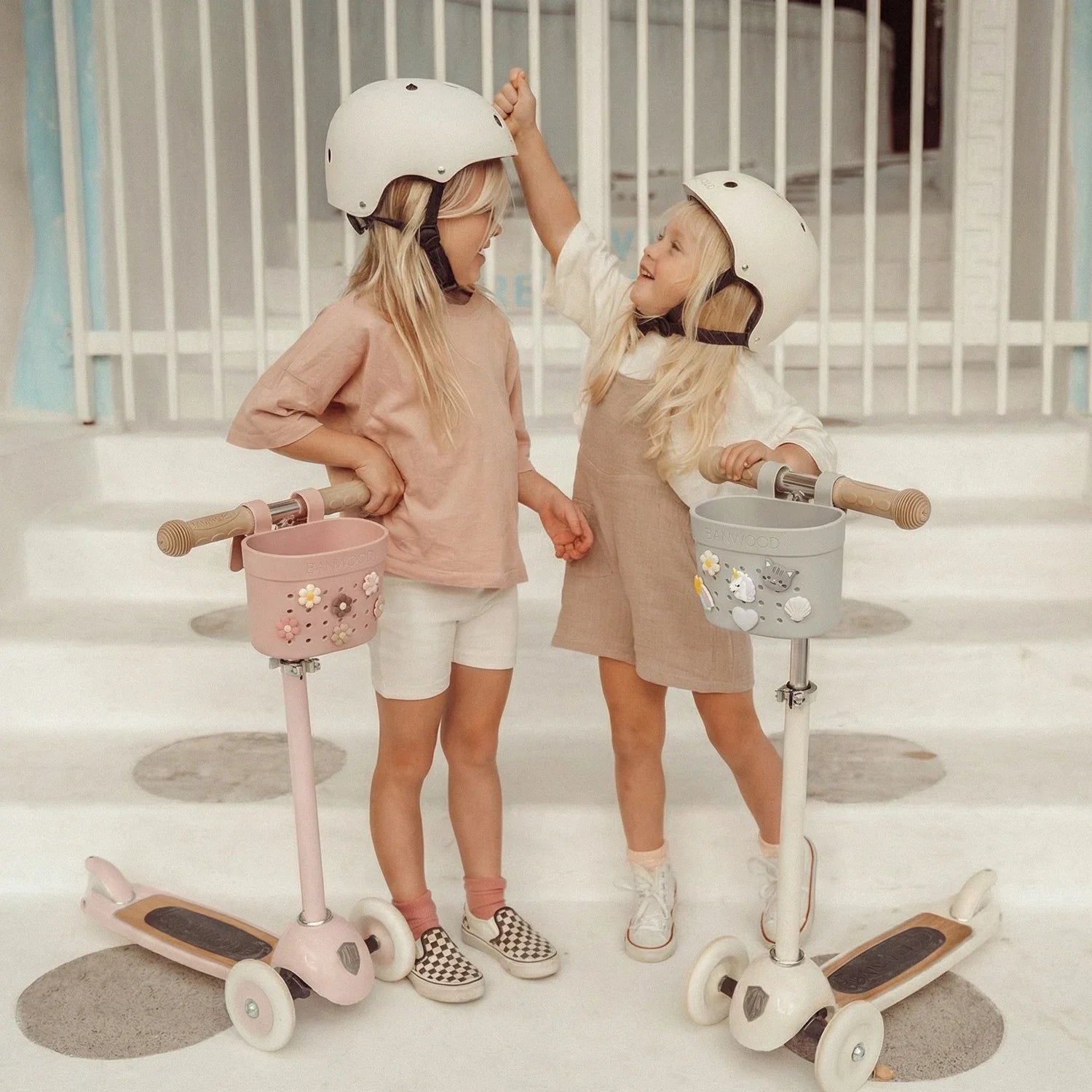 Pin & Ride Basket Banwood - Ivory