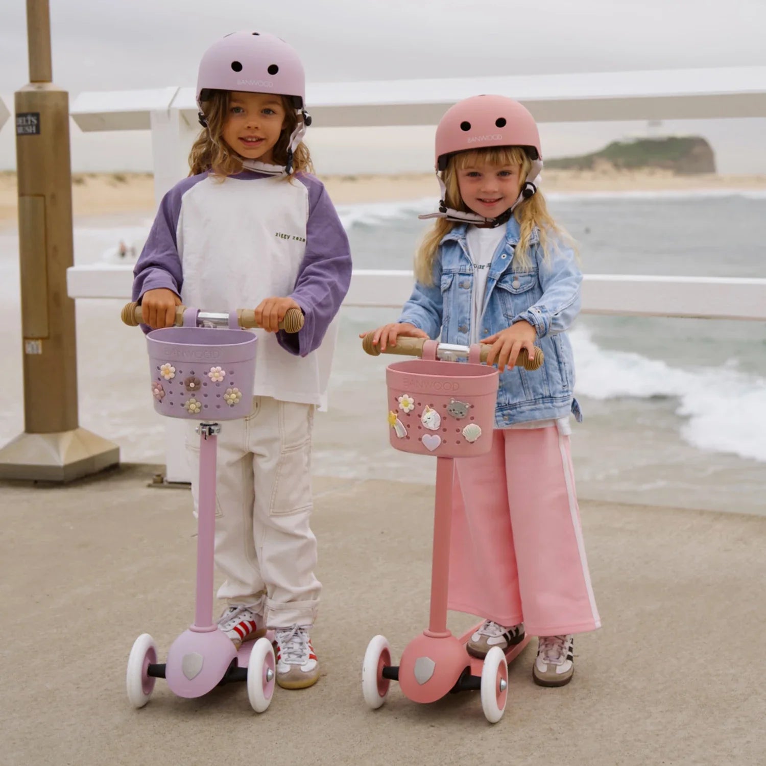 Pin & Ride Basket Banwood - Raspberry