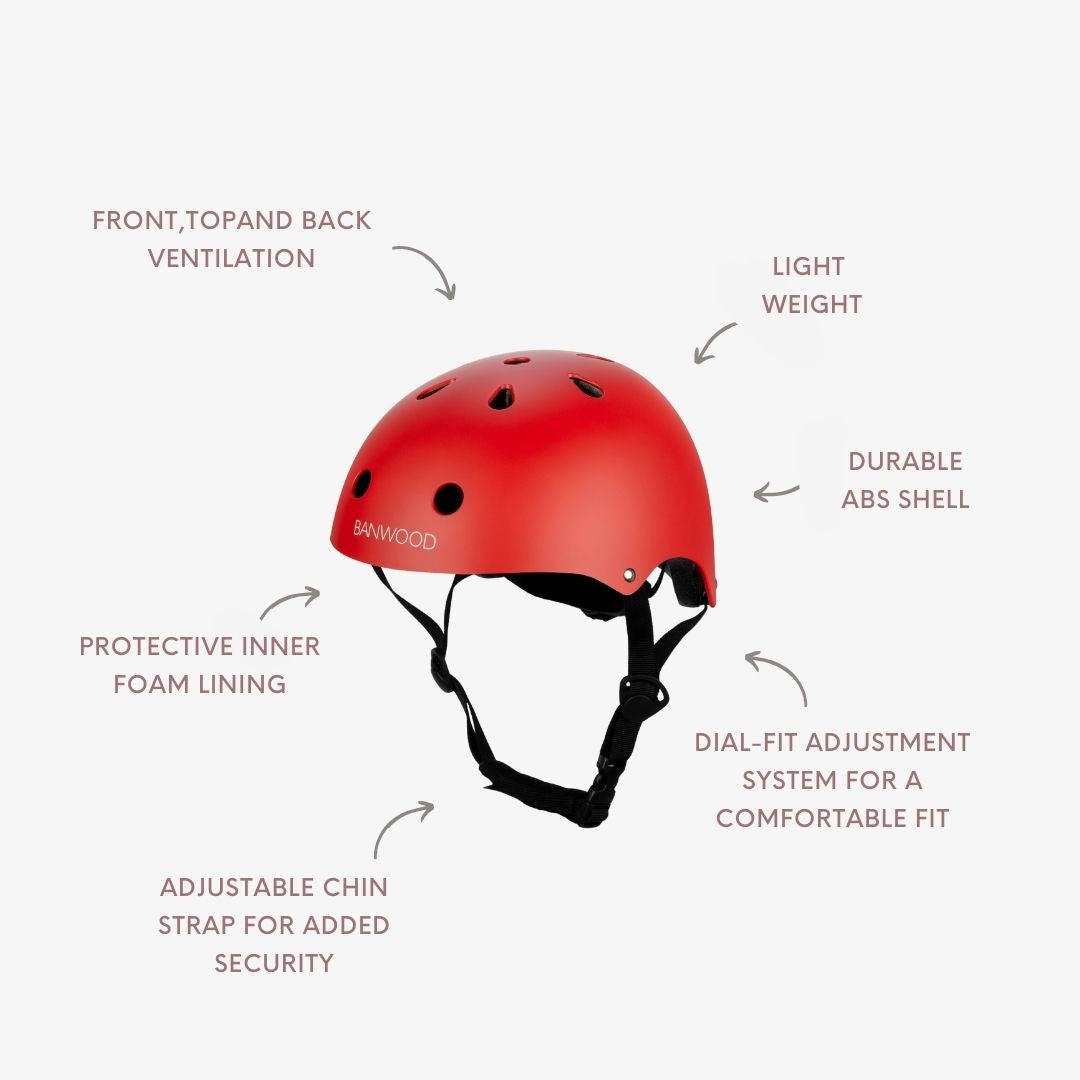 Classic Helmet - Matte Red
