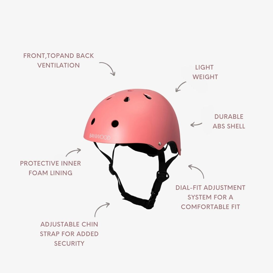 Kids Helmet - Matte Coral