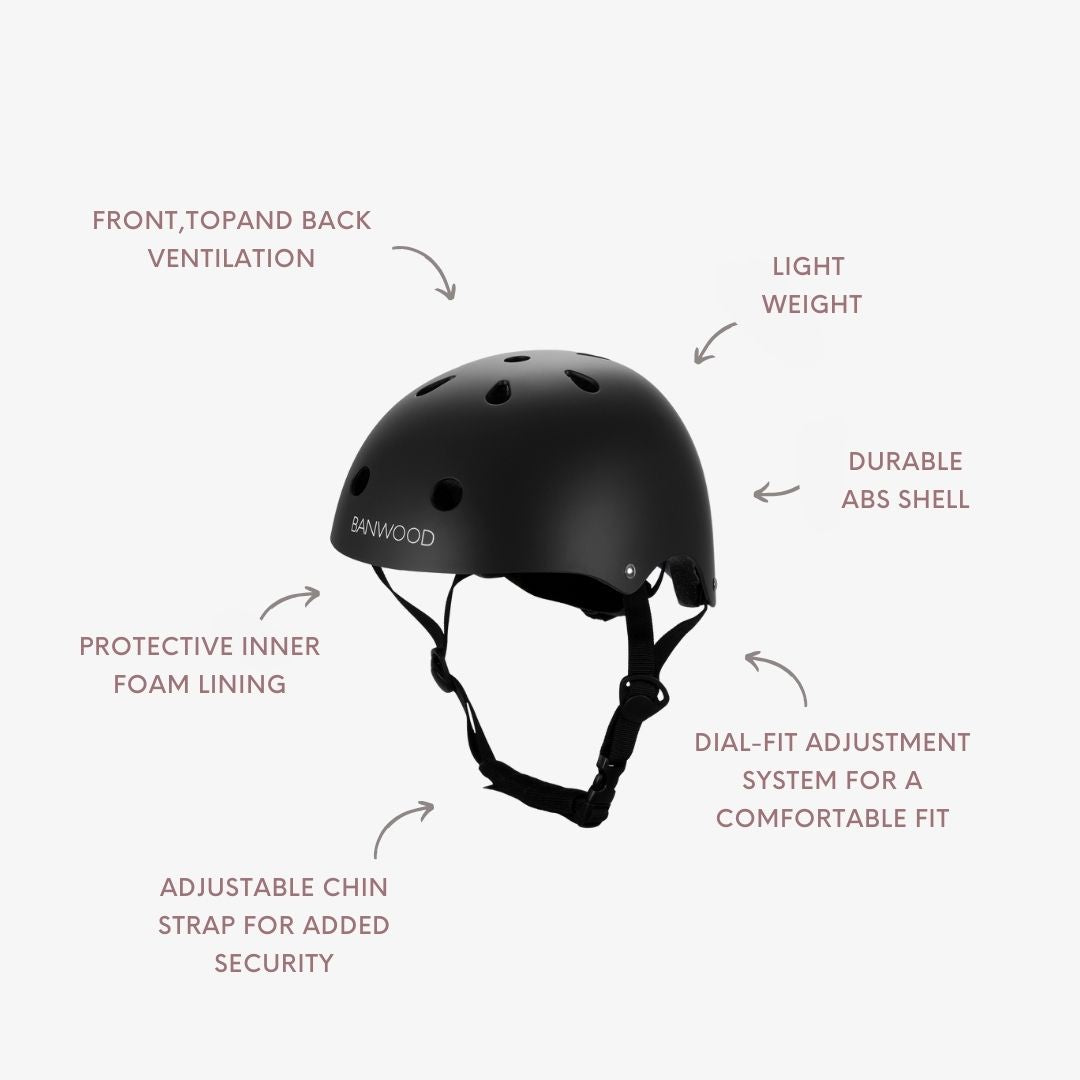 Casco para niños - Negro mate