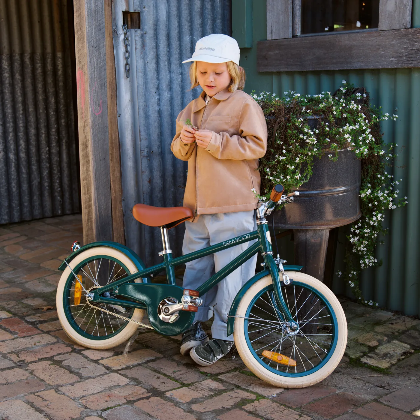 BANWOOD CLASSIC BIKE 16" VINTAGE - GREEN