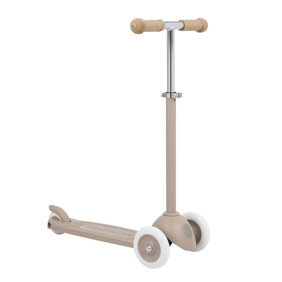 Sand Banwood eco scooter made from recycled plastic — side view