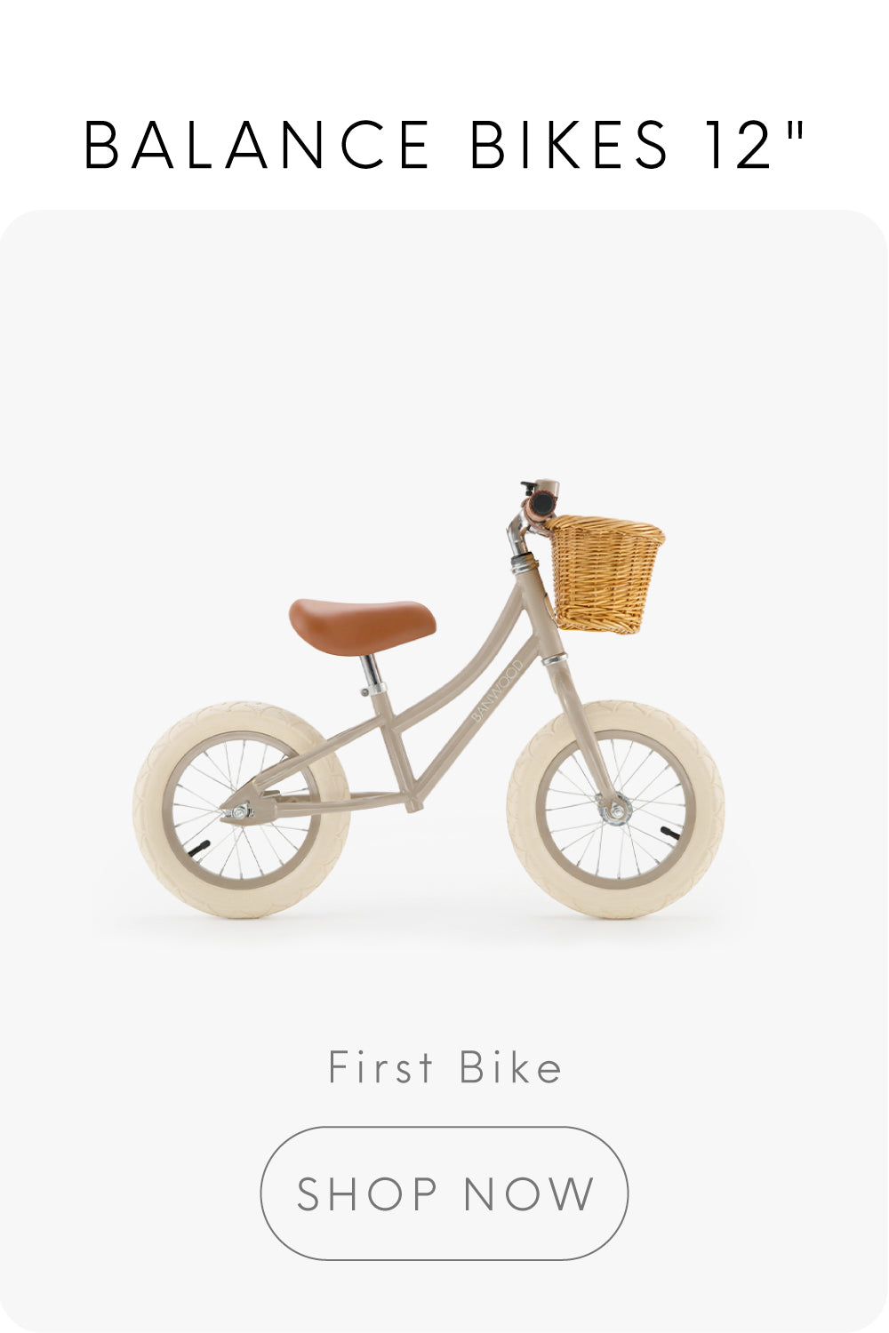Kids Balance Bikes & Bicycles with Wicker Basket | Banwood