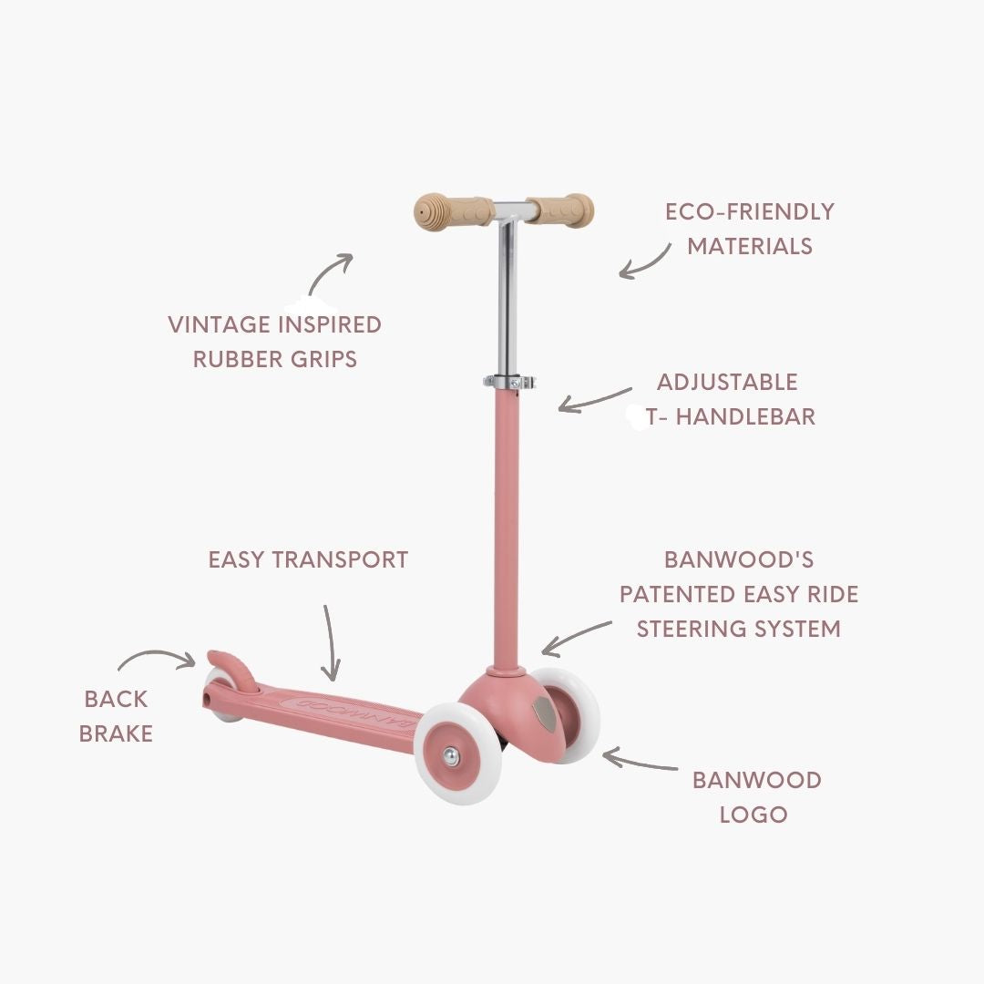 ECO SCOOTER & HELMET SET RASPBERRY