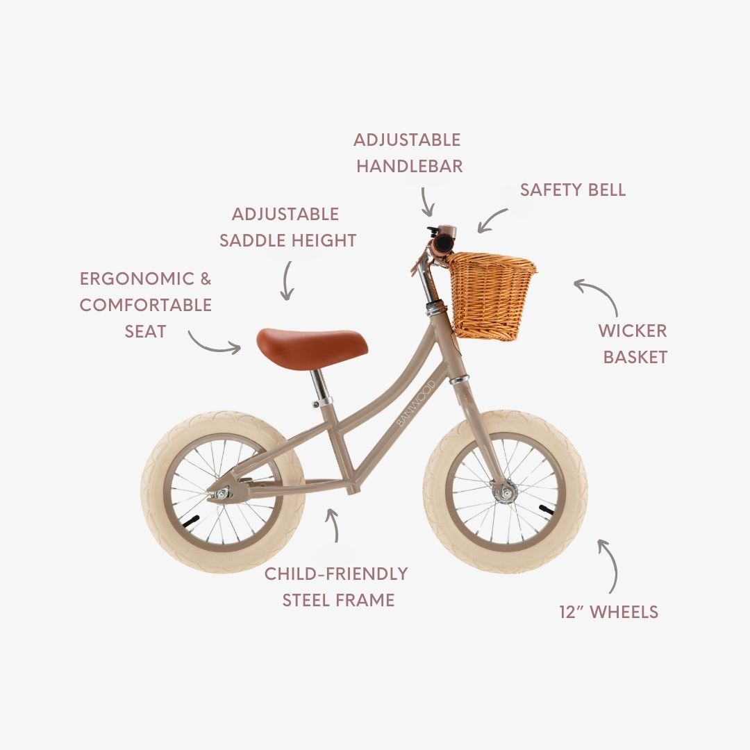 BANWOOD BALANCE BIKE & HELMET SET