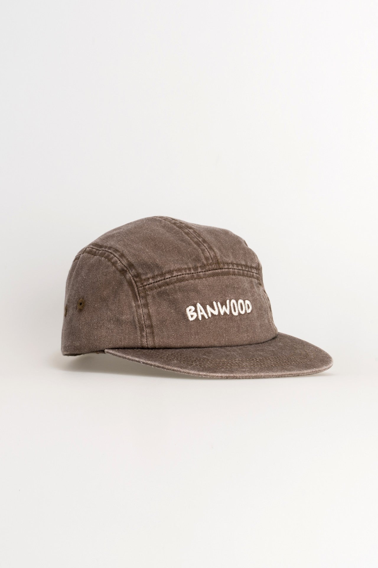 Gorra Banwood Washed 5 paneles - Marrón