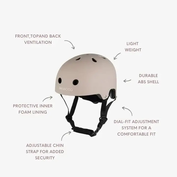 BANWOOD BALANCE BIKE & HELMET SET - BEIGE
