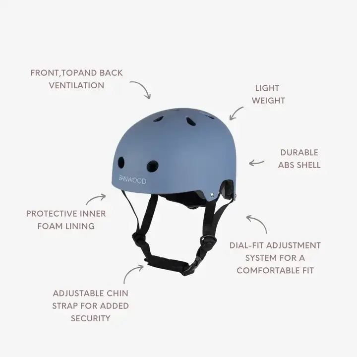 BANWOOD BALANCE BIKE & HELMET SET - BLUE