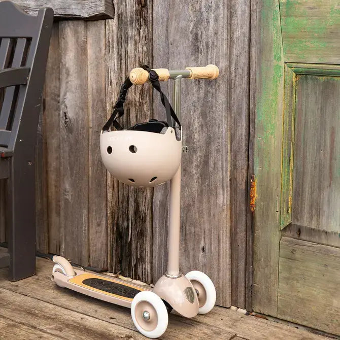 BANWOOD 3-WHEEL SCOOTER & HELMET SET - BEIGE