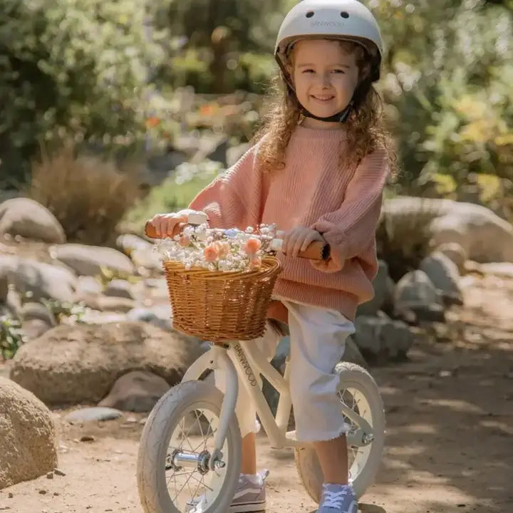 BANWOOD BALANCE BIKE & HELMET SET - CREAM