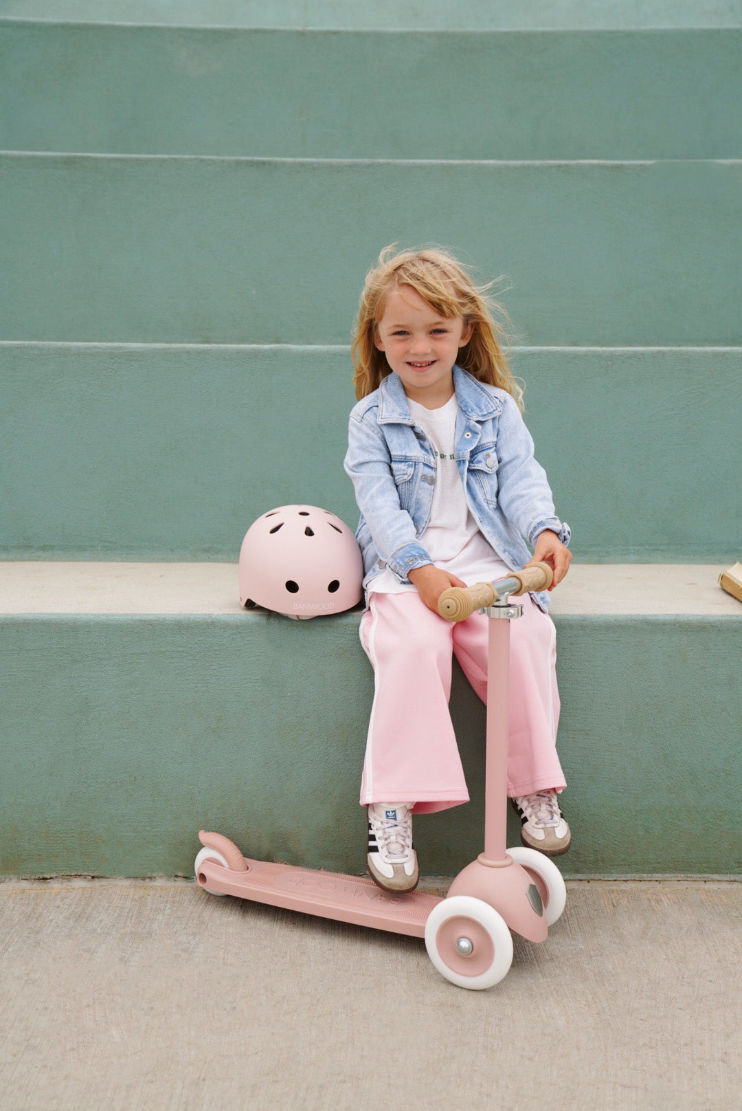 ECO SCOOTER & HELMET SET DUSTYROSE