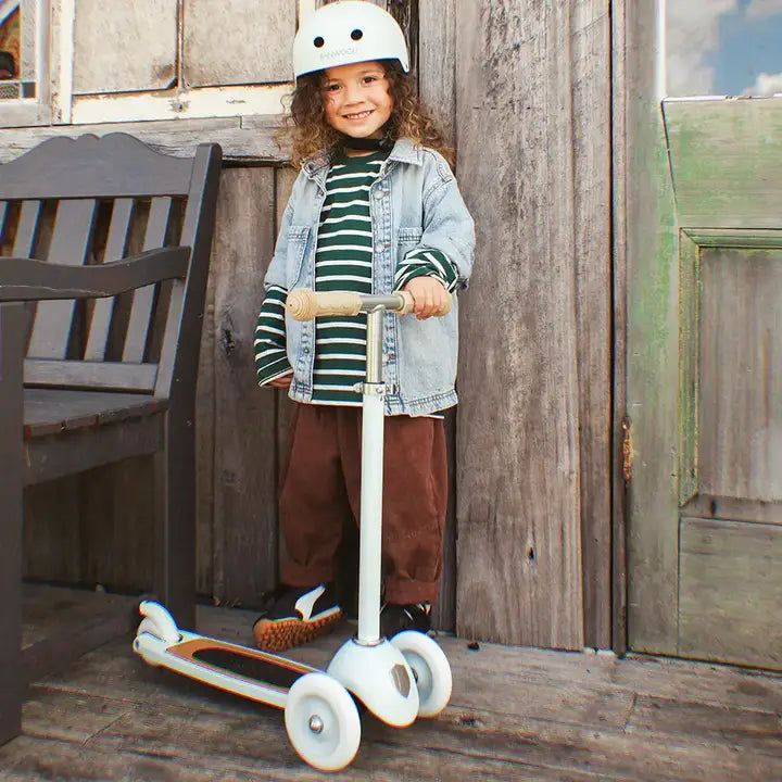 BANWOOD 3-WHEEL SCOOTER & HELMET SET - PALE MINT