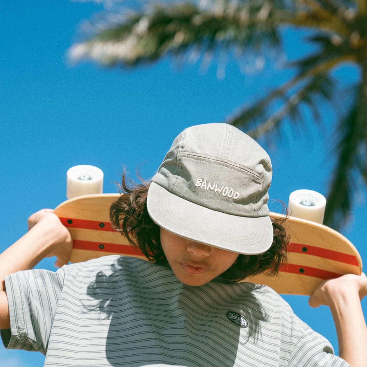 Banwood Washed 5 Panel Cap - Sage