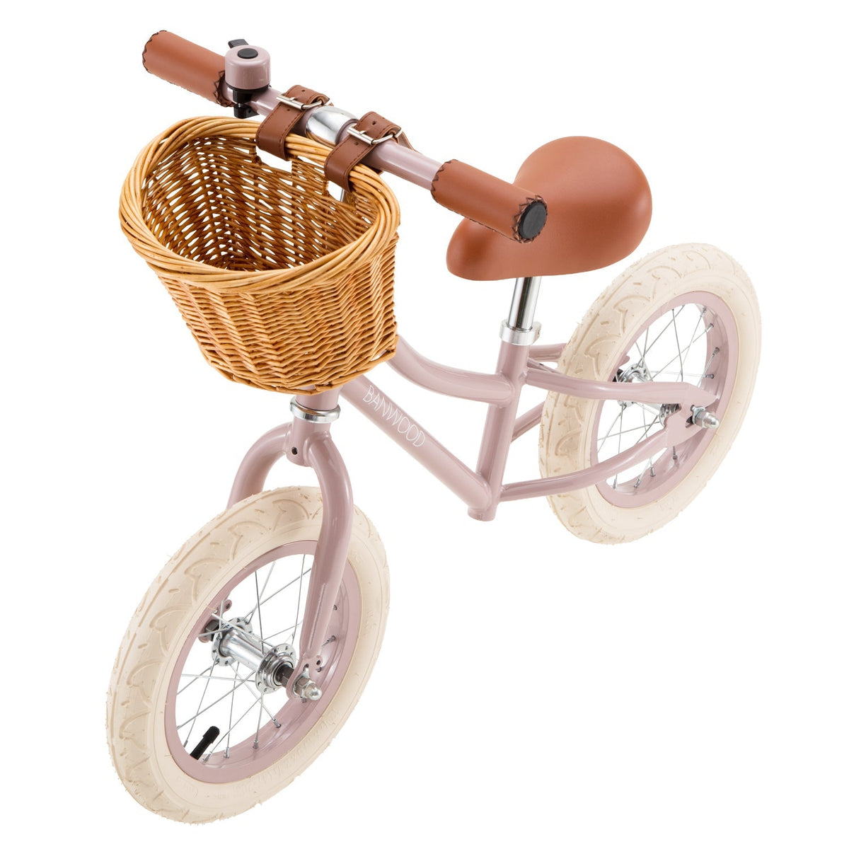 Banwood Balance Bike Dusty Pink — handlebar detail