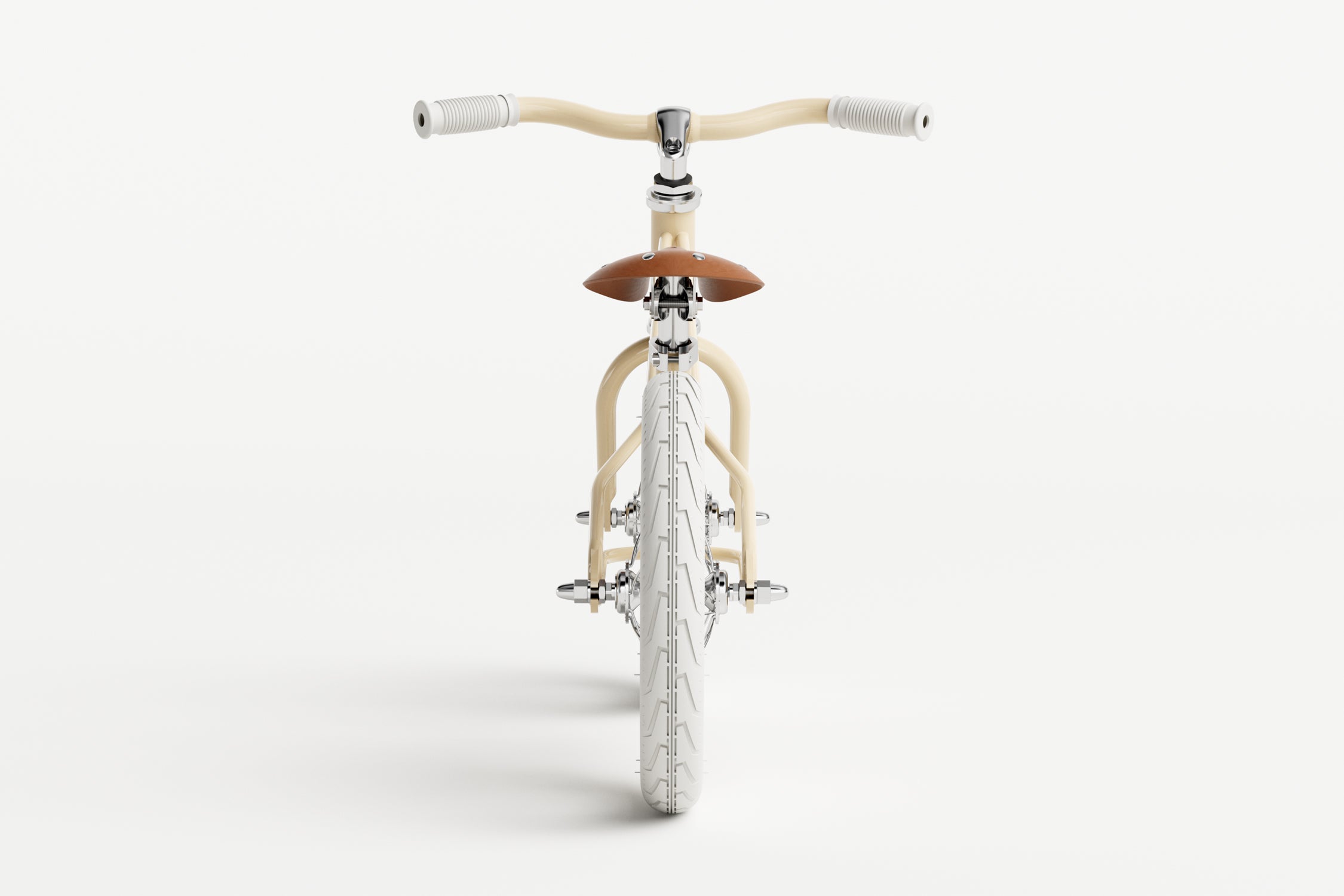 Icono de bicicleta de equilibrio - Crema