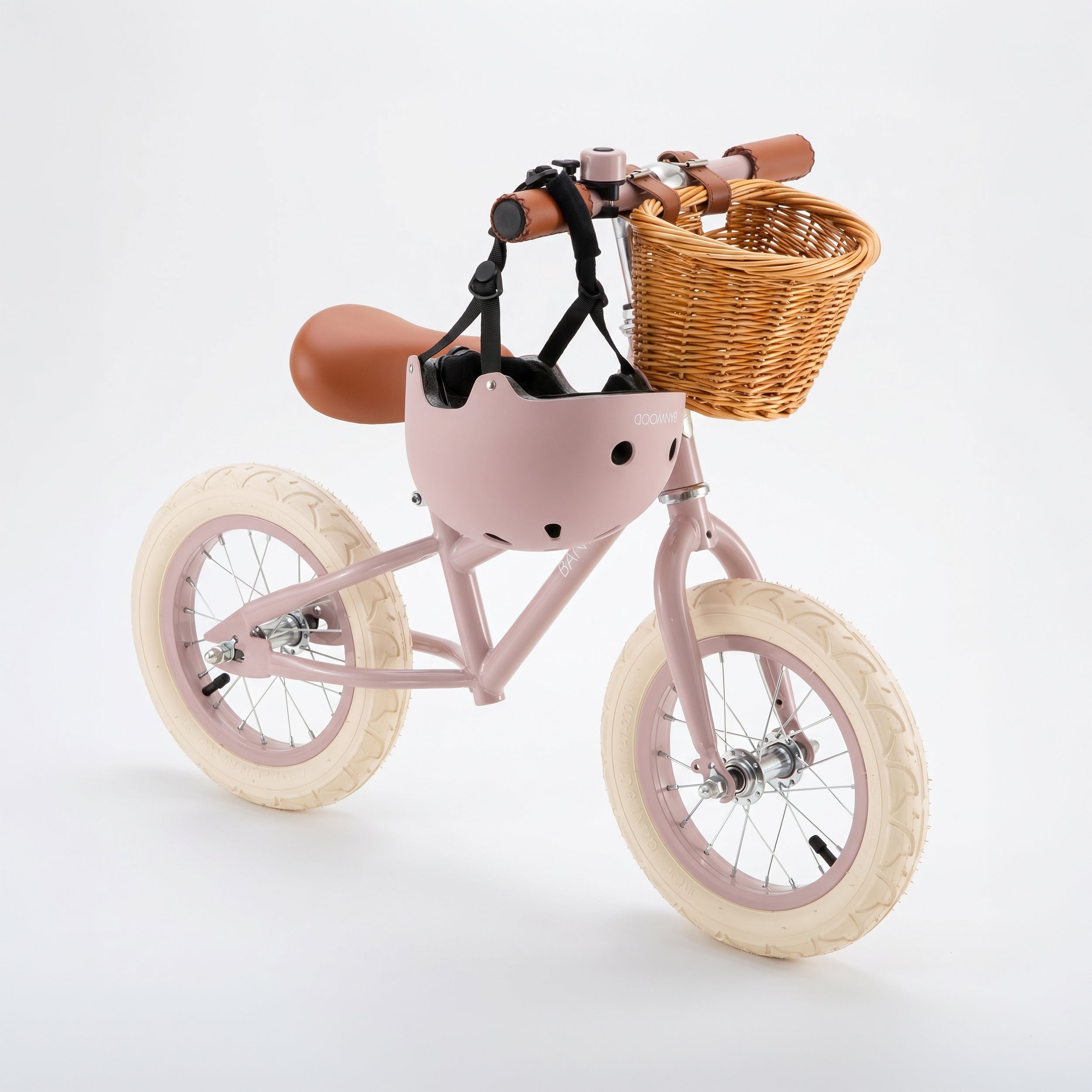 BALANCE BIKE & HELMET SET - DUSTYPINK