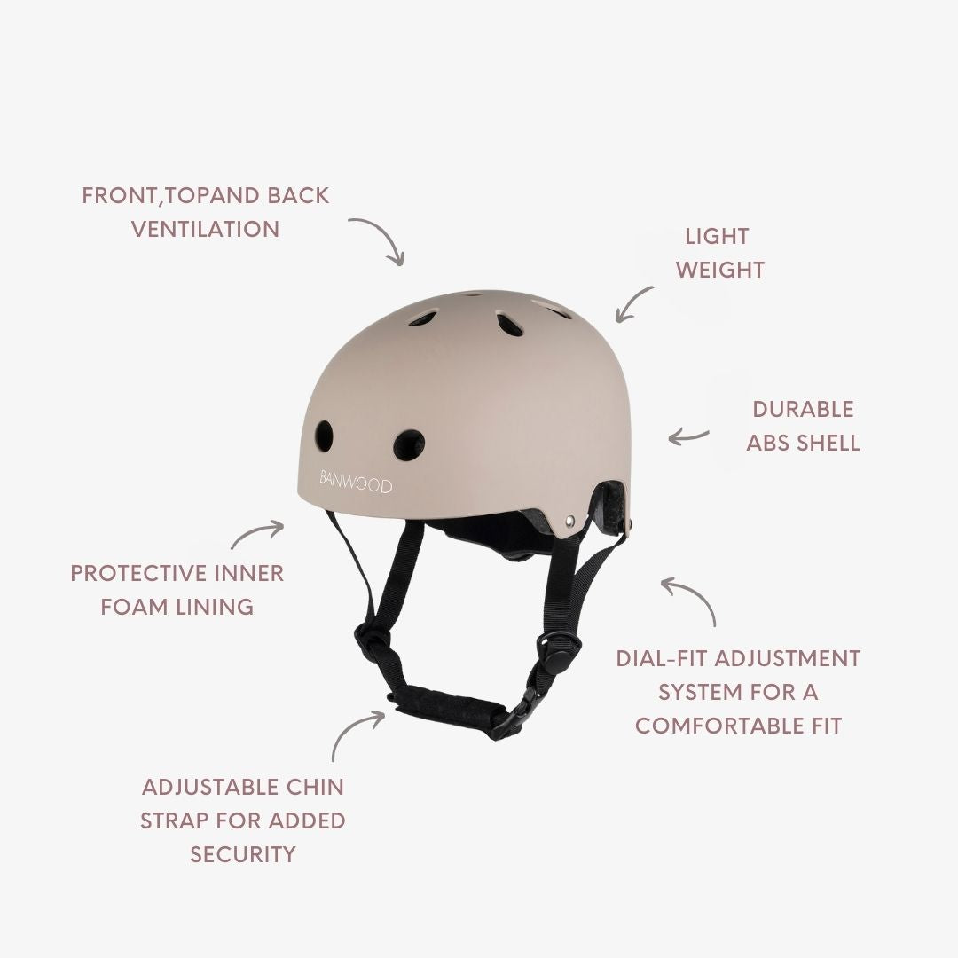Classic Helmet Banwood - Matte Beige