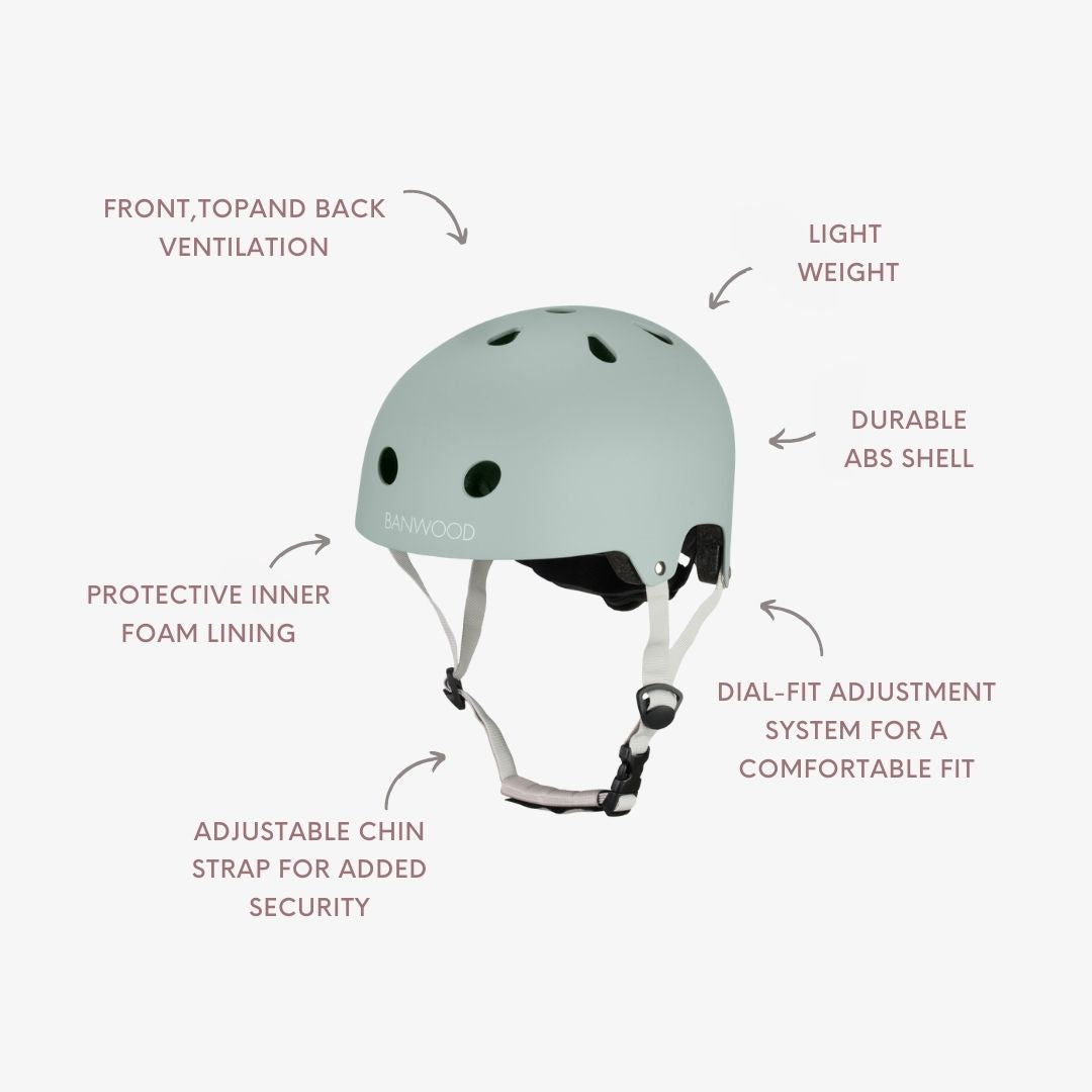 Banwood Eco Helmet Clay — strap and buckle detail