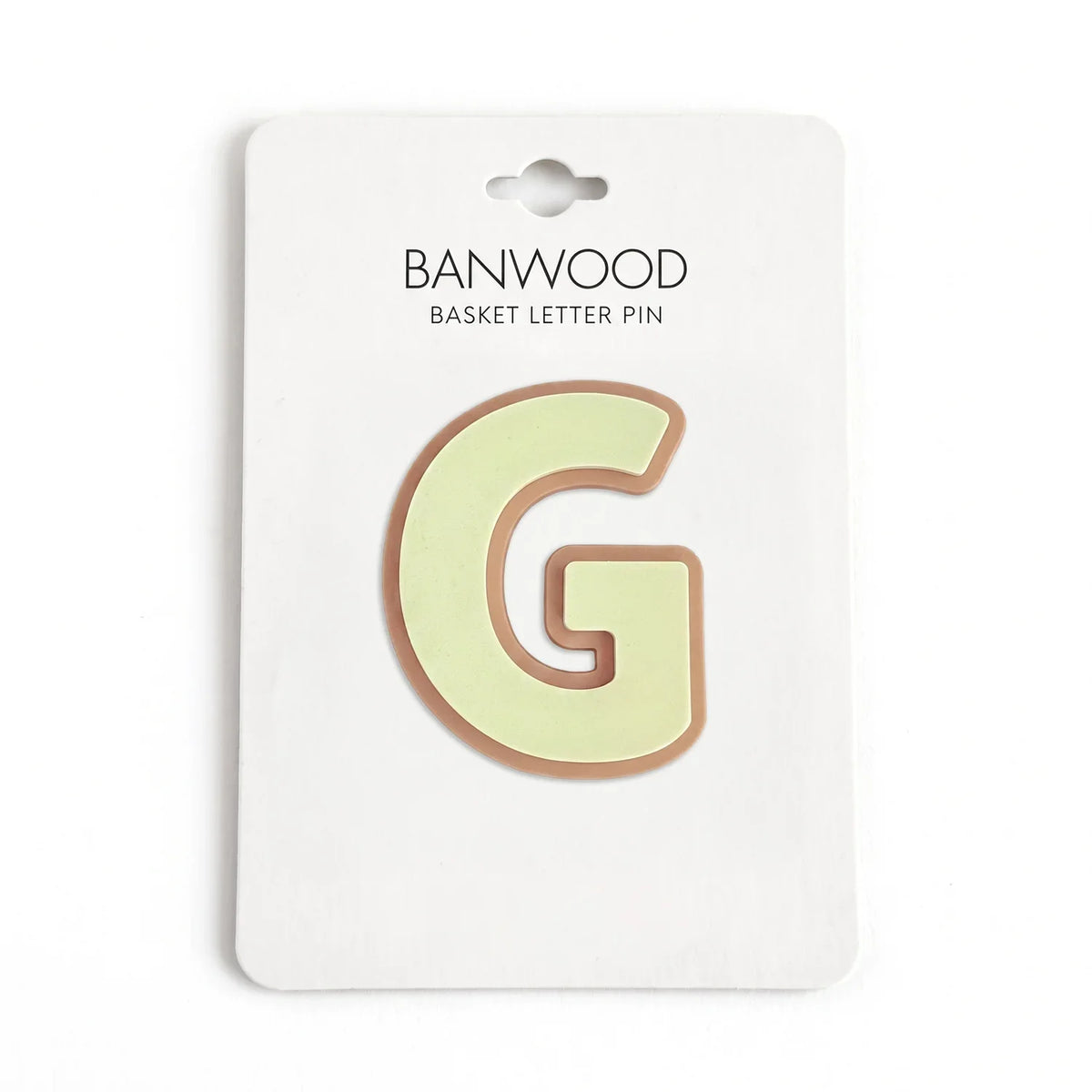 Banwood Basket Pins - G #Letter_G