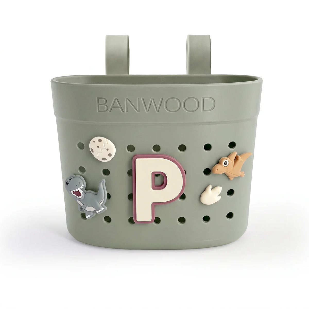 Banwood Basket Pins - P on basket #Letter_P