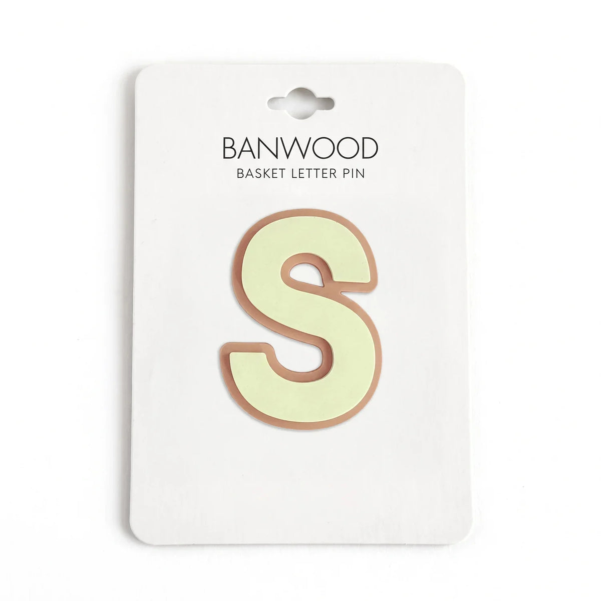 Banwood Basket Pins - S #Letter_S