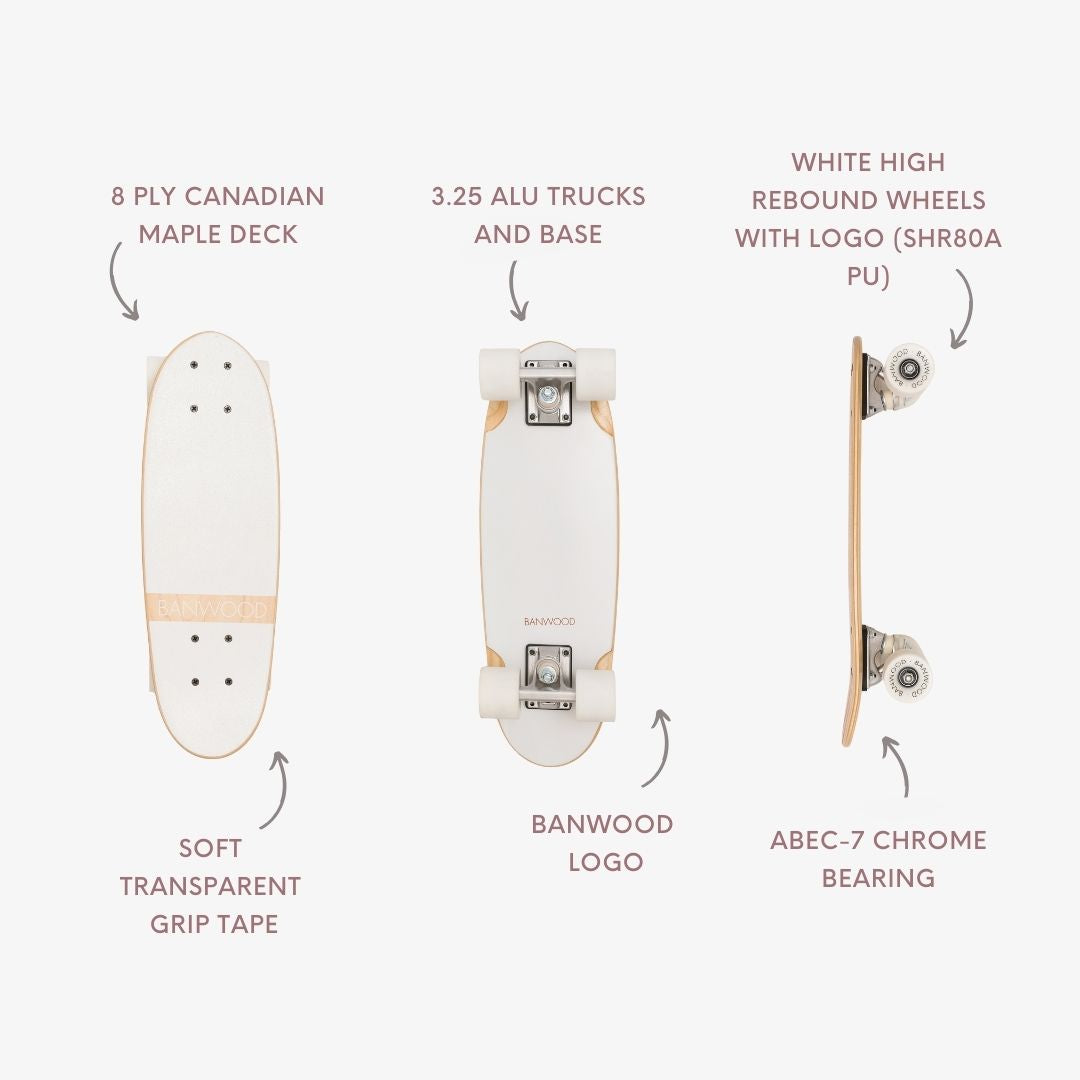 Skateboard - White