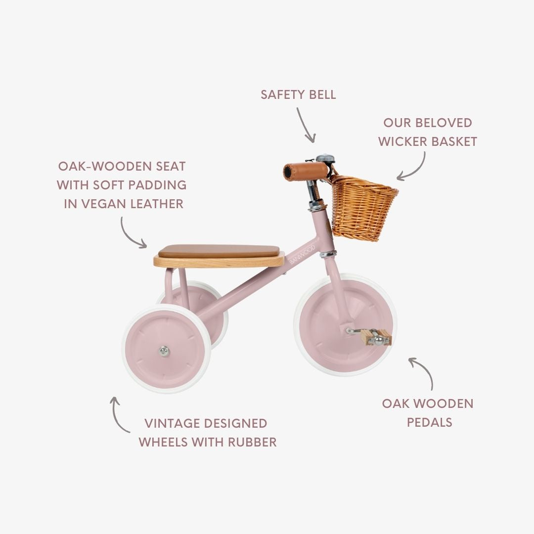 Trike vintage Banwood - Dustypink St