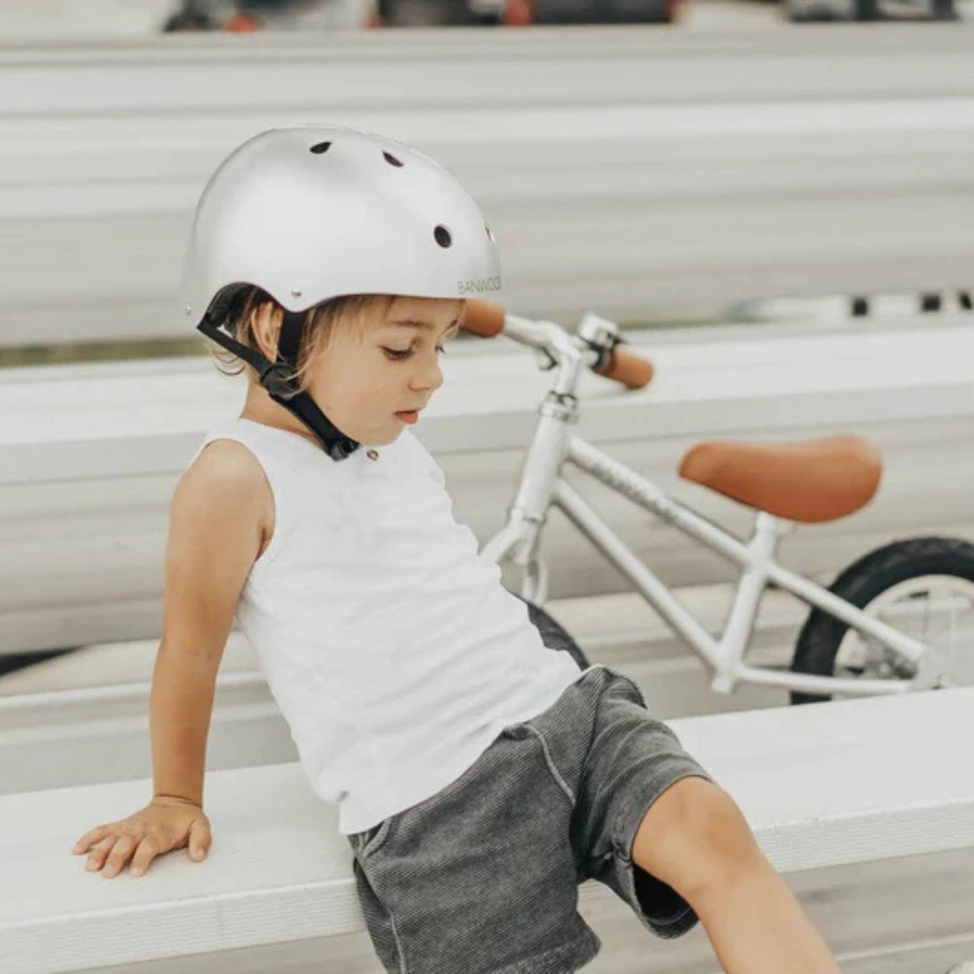 Kids Helmet - Chrome