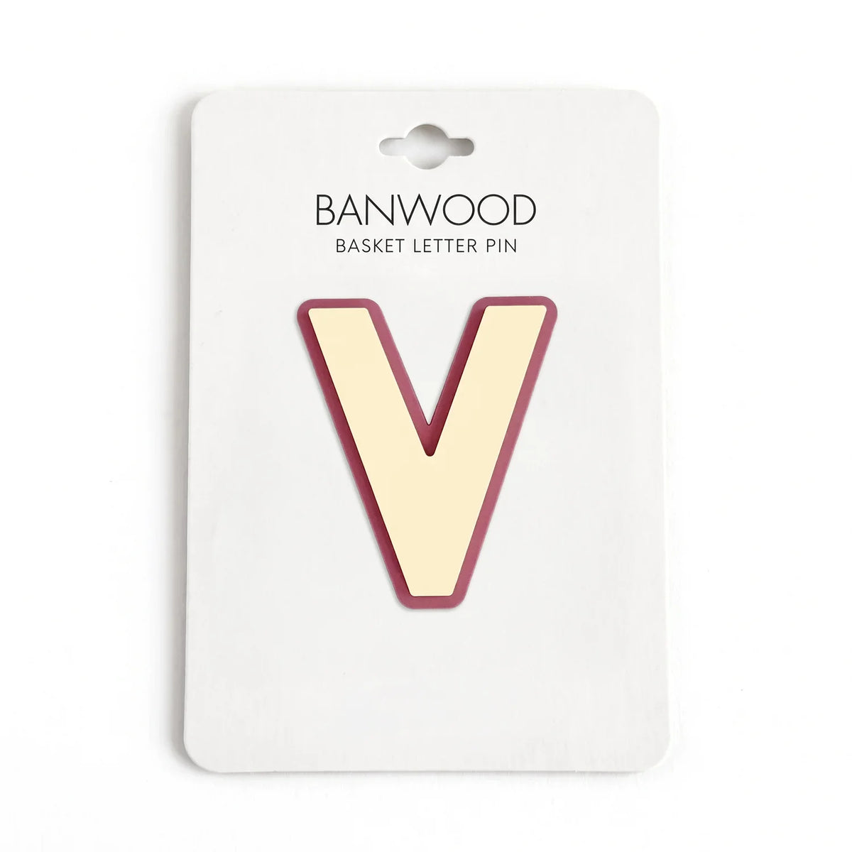 Banwood Basket Pins - V #Letter_V