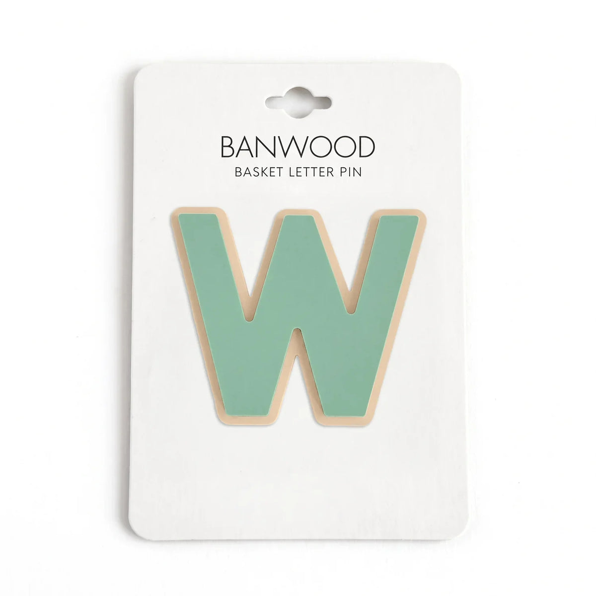Banwood Basket Pins - W #Letter_W