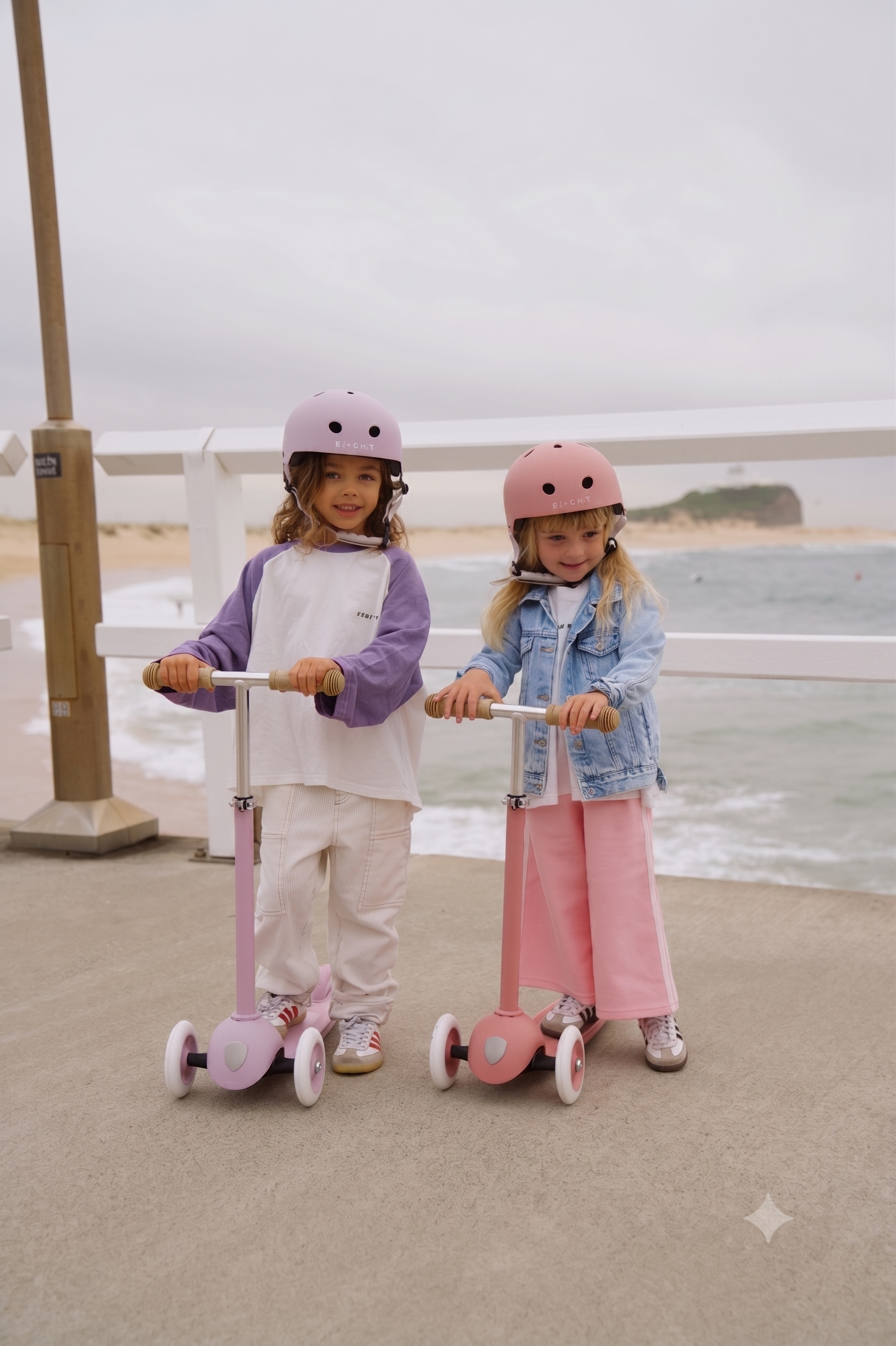 ECO SCOOTER & HELMET SET RASPBERRY